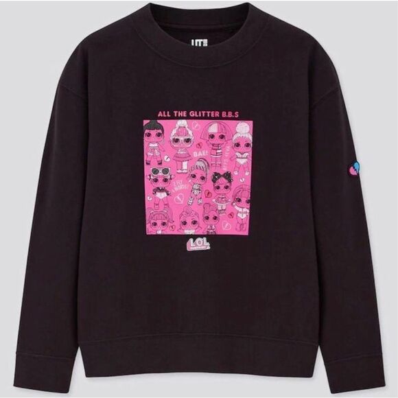 Uniqlo X LOL Surprise Graphic Lightweight Sweatshirt Size 5-6 - Picture 1 of 9